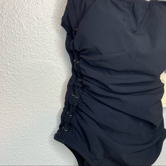 NWT Profile by Gottex Side Detail Scoop Neck One Piece Swimsuit Size 6 - Picture 8 of 13